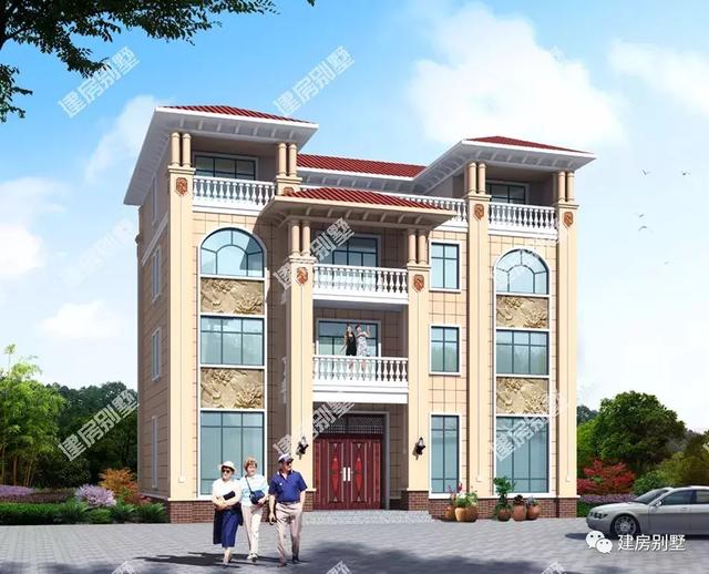 16.2×11.5米四層別墅設(shè)計(jì)圖，農(nóng)村自建房的典范，內(nèi)外兼修養(yǎng)眼又實(shí)用