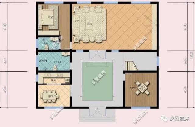 新款階梯式外觀三層四合院別墅圖，快來看看，內外兼修！