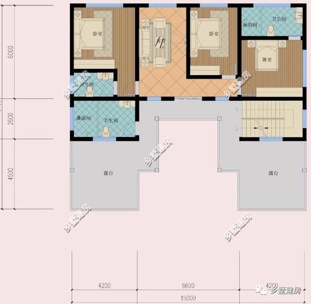 新款階梯式外觀三層四合院別墅圖，快來看看，內外兼修！