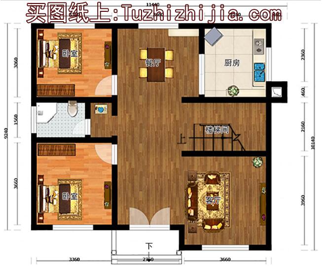 小戶型二層小樓圖，小面積蘊藏大功能，時尚、簡約