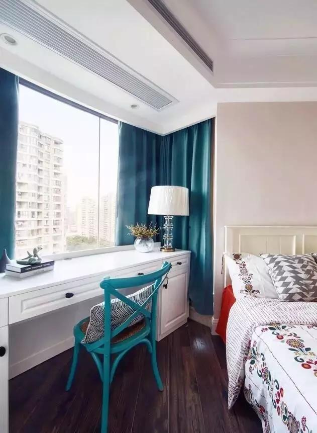 100平米三居室簡約美式風格裝修設計，整個色調為奶茶色，溫暖輕柔了整個空間！