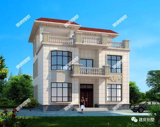 3棟平屋頂設計的農村別墅設計圖，簡單實用，建了第二款戶型的已經超千戶家庭