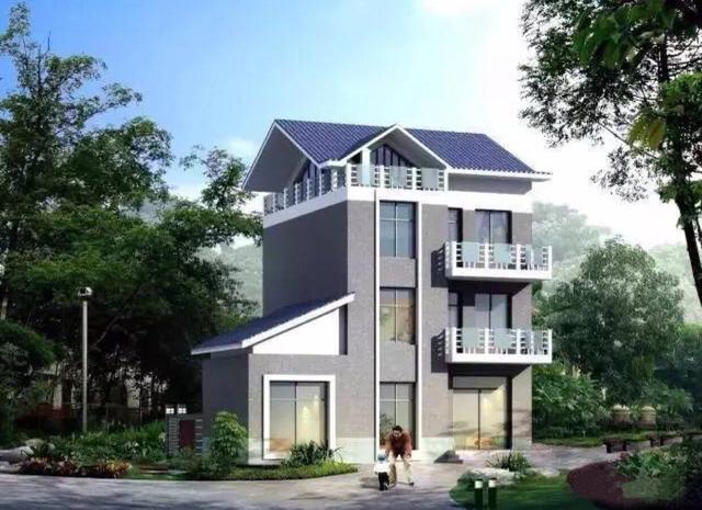 不怕宅基地小，推薦三款開間只有7米的農村自建房設計圖，經濟實用，還帶車庫