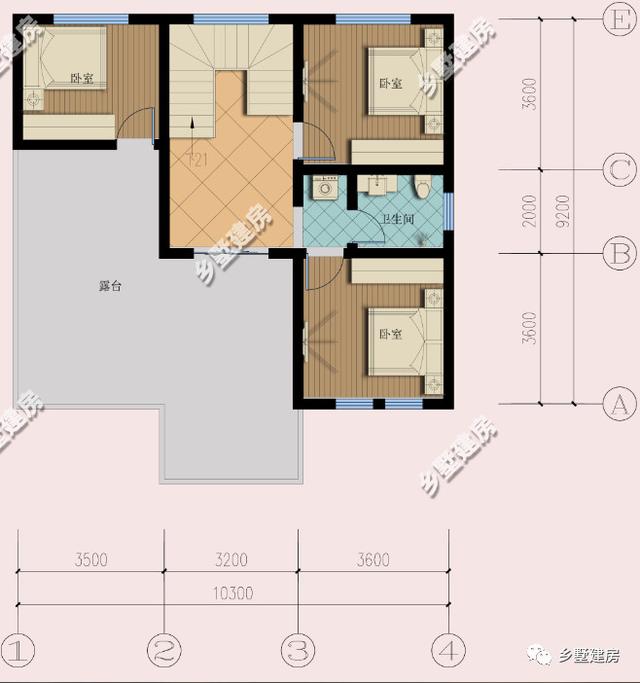 27萬就能建的10X9米農村三層別墅設計圖，8室2廳還帶露臺