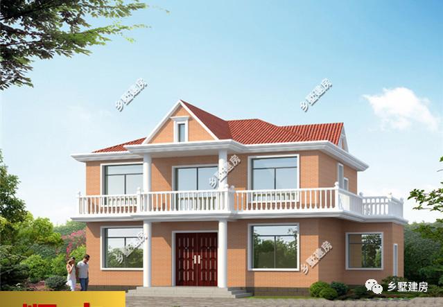 三款造型時(shí)尚亮麗的農(nóng)村別墅設(shè)計(jì)圖，超大客廳還有堂屋，造價(jià)不到30萬