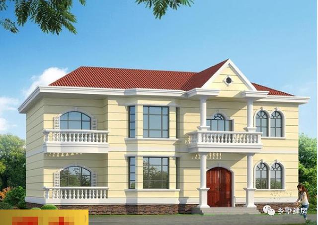 三款造型時(shí)尚亮麗的農(nóng)村別墅設(shè)計(jì)圖，超大客廳還有堂屋，造價(jià)不到30萬