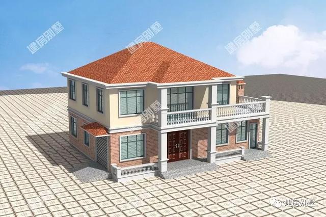 很適合農村老人居住的15.2×13米二層別墅設計圖，帶柴火灶和糧倉