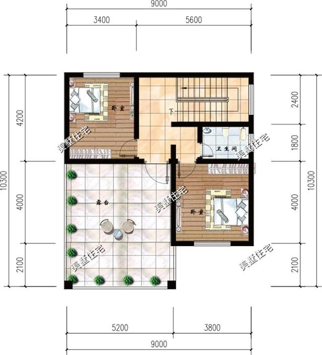 3款適合占地不過百的別墅設計圖戶型，小宅基地大夢想，時尚外觀主打溫馨