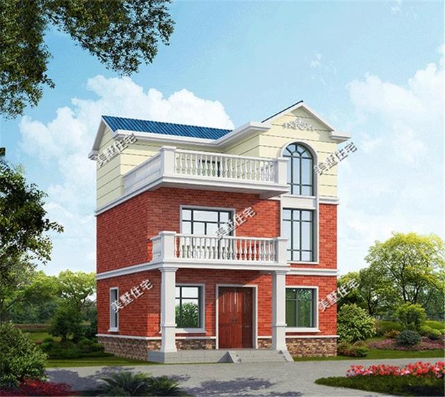 3款適合占地不過百的別墅設計圖戶型，小宅基地大夢想，時尚外觀主打溫馨