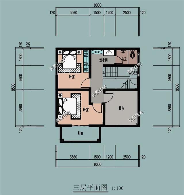 3款適合占地不過百的別墅設計圖戶型，小宅基地大夢想，時尚外觀主打溫馨
