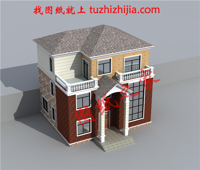 12x10米農(nóng)村建房圖紙,客廳中空,讓你后半輩子在稱贊聲中度過