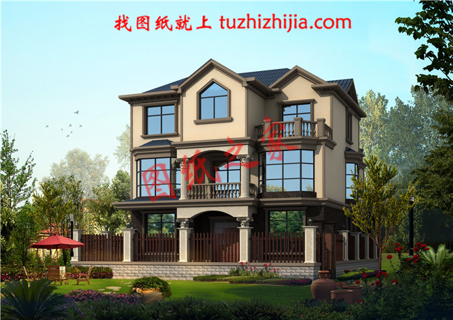 漂亮實(shí)用三層自建別墅設(shè)計(jì)圖紙，超高的性價(jià)比