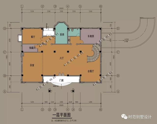 帶地下車庫，茶室和書房的三層歐式別墅設(shè)計圖，9室4廳，適合農(nóng)村自建！