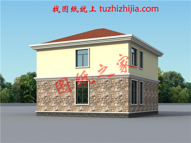 實用型農村120平米二層樓房設計圖，小巧美觀實用