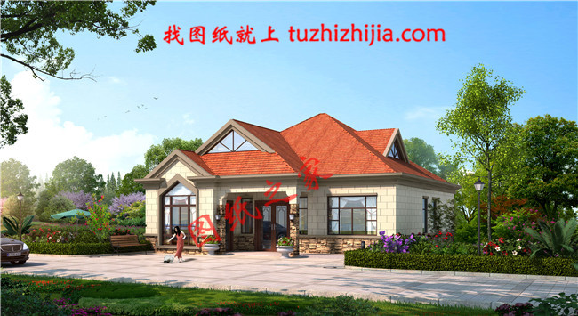 鄉(xiāng)下建房一層戶型圖，占地160平米，帶閣樓