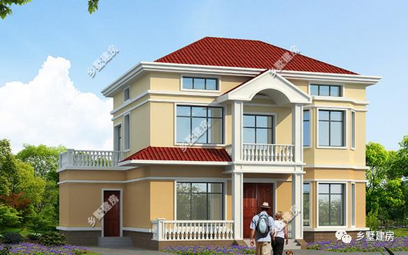2款帶獨立廚房、露臺的農村二層別墅設計圖，20多萬就能建 經濟實惠還好看