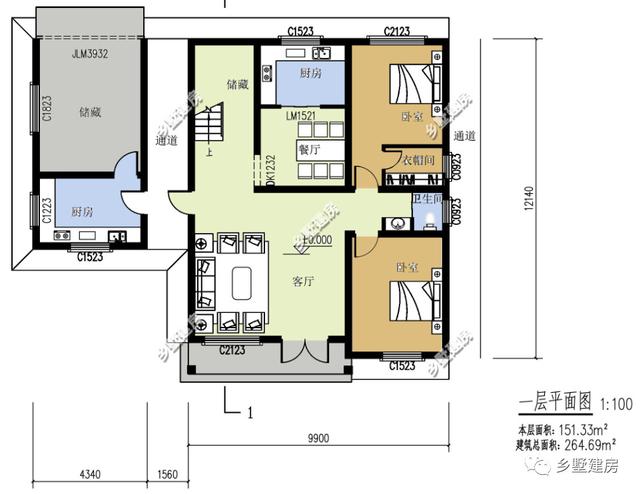2款帶獨立廚房、露臺的農村二層別墅設計圖，20多萬就能建 經濟實惠還好看