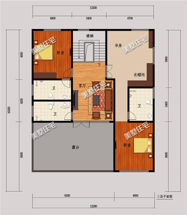 3款三層自建房別墅設(shè)計(jì)圖，歐式外觀內(nèi)在實(shí)用，設(shè)計(jì)華麗，戶型合理