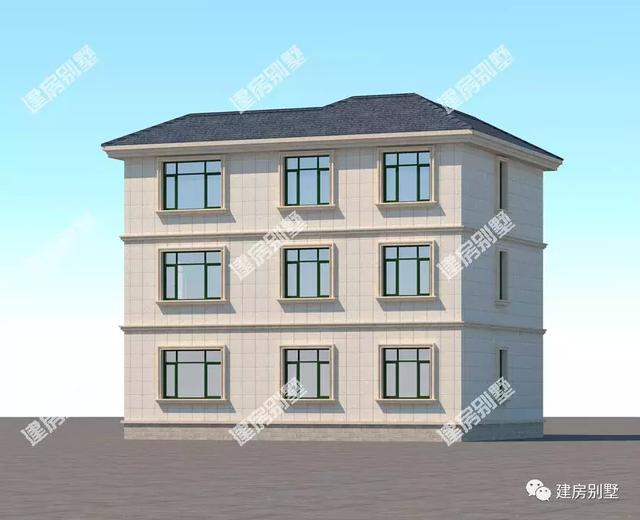 兩款簡約實用的三層別墅設計圖，不僅外觀簡約，而且布局實用