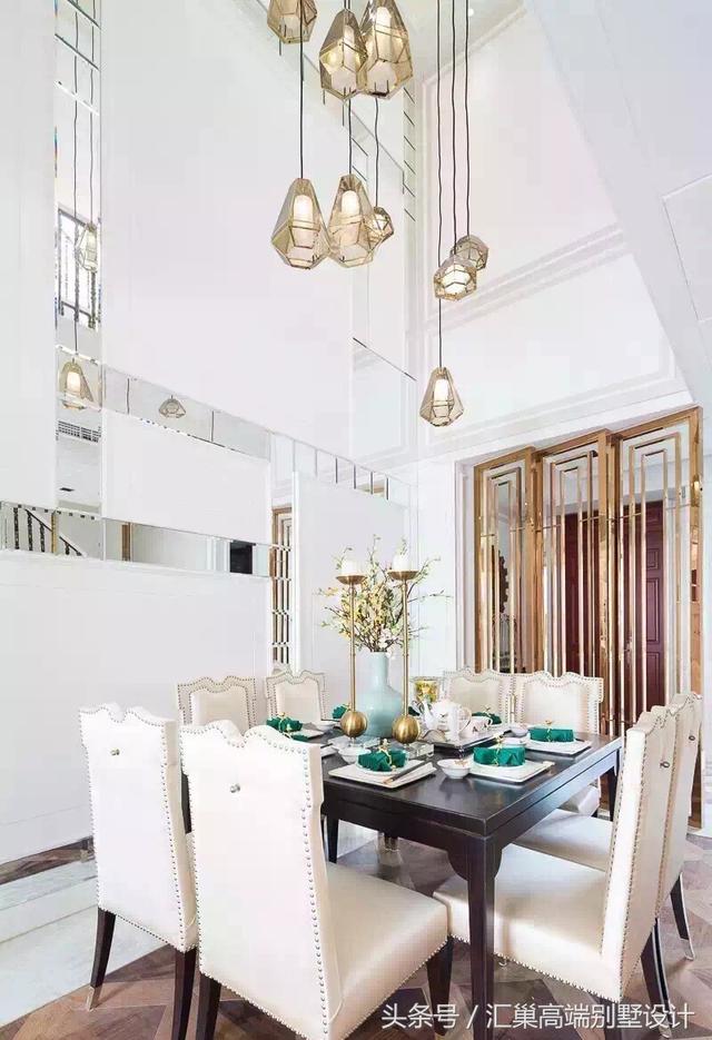 這樣小清新的別墅裝修，奢華大氣不浮夸，這種簡約歐式風你喜歡嗎？