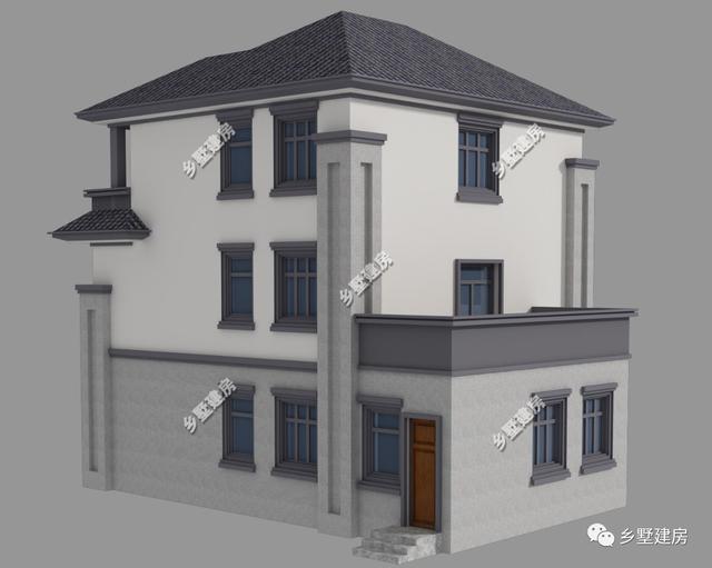 農村中式別墅設計圖，帶佛堂、茶室、花院，9X12米，造價只要38萬！