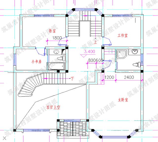 2款12×12米三層農(nóng)村私家別墅，造價30萬，帶挑空客廳+健身室+落地窗，采用多窗設(shè)計，采光透氣。