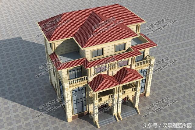 雙拼四層別墅自建房，14.2X11.8米，戶型方正，氣派落地窗，蓋好了后誰看誰眼紅！