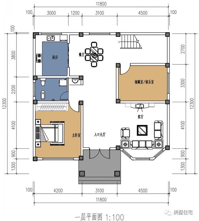 6棟等面寬的農村別墅設計圖，好看又實用，兩層三層都有，村里人看了都喜歡