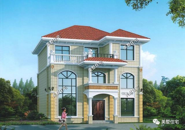 6棟等面寬的農村別墅設計圖，好看又實用，兩層三層都有，村里人看了都喜歡