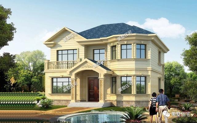 6棟等面寬的農村別墅設計圖，好看又實用，兩層三層都有，村里人看了都喜歡