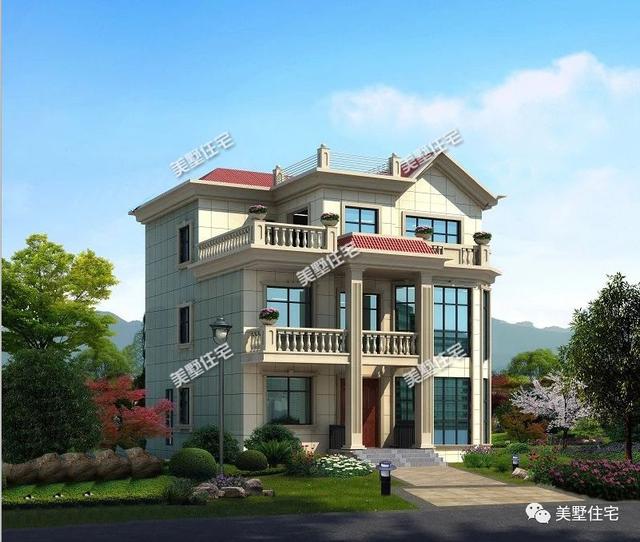 6棟等面寬的農村別墅設計圖，好看又實用，兩層三層都有，村里人看了都喜歡