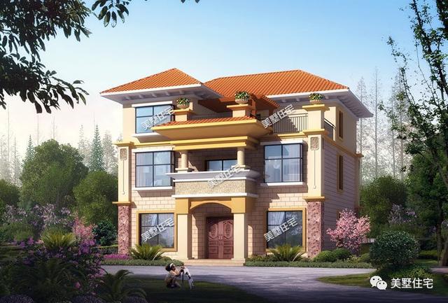 6棟等面寬的農村別墅設計圖，好看又實用，兩層三層都有，村里人看了都喜歡