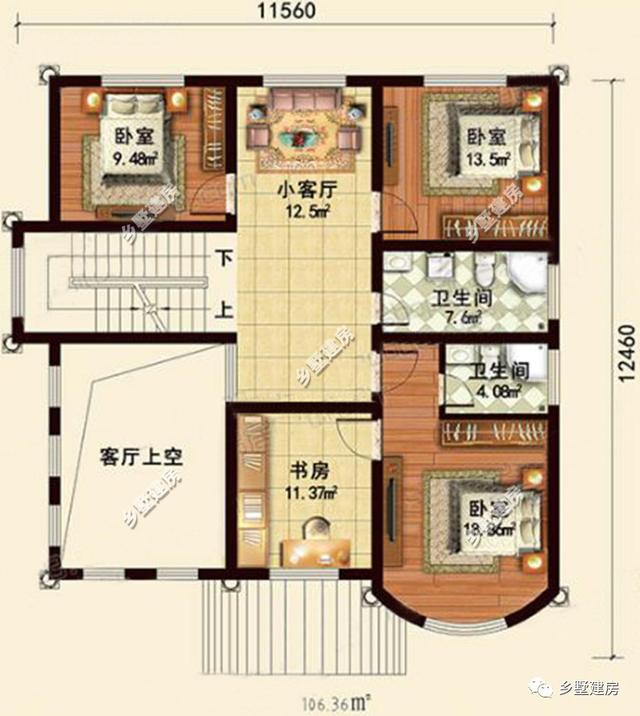 2款農(nóng)村三層別墅設(shè)計圖，豪華大氣，不到30萬卻建出了豪宅的效果！你會選哪款？