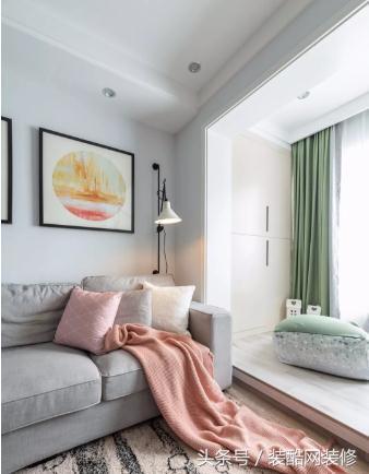 小戶型85㎡簡約北歐風3居室，軟硬裝花了17萬，儲物空間大，電視墻裝修最成功！