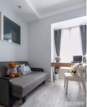 小戶型85㎡簡約北歐風3居室，軟硬裝花了17萬，儲物空間大，電視墻裝修最成功！