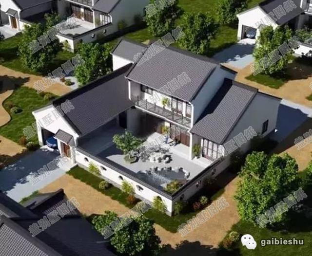 19×19米二層農村自建房，造價25萬，帶庭院，活動空間充足。