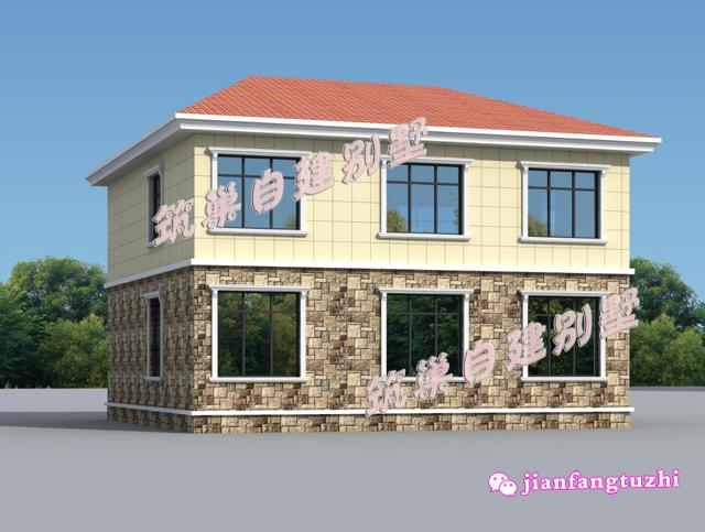 2款簡約二層農(nóng)村自建別墅設(shè)計圖，造價20萬以內(nèi)，經(jīng)濟實用。