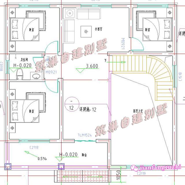 2款簡約二層農(nóng)村自建別墅設(shè)計圖，造價20萬以內(nèi)，經(jīng)濟實用。