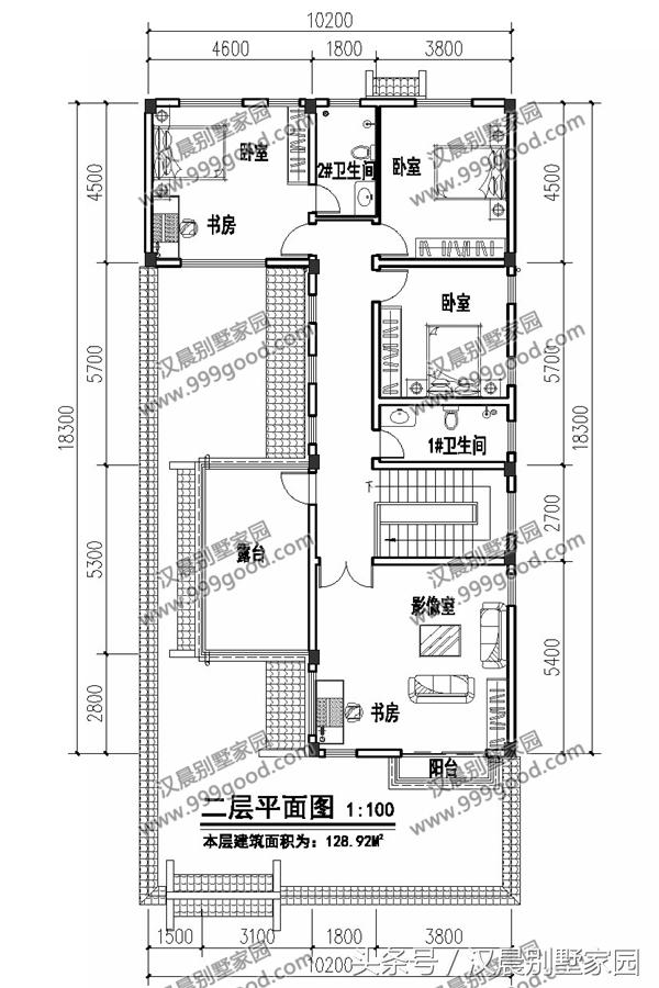 2棟新中式別墅設計圖，傳統形式結合現代建筑元素建成的三合院，當下農村蓋房的新選擇！