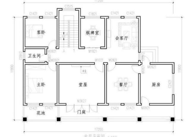 二層農村自建房，帶堂屋， 經濟實用，美觀大氣，真正適合農村人的自建房！