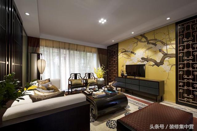 200平新中式裝修，現代時尚元素與傳統風格文化的融合與碰撞