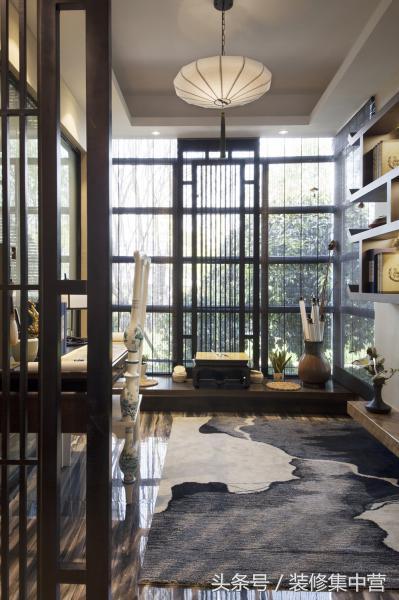 200平新中式裝修，現代時尚元素與傳統風格文化的融合與碰撞