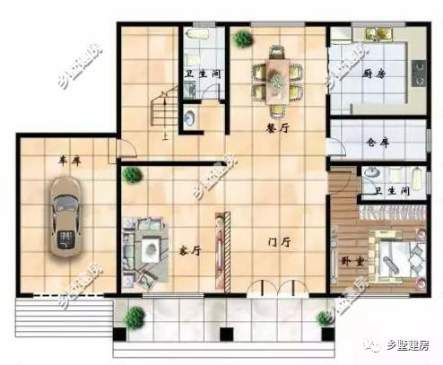 15.9X10.5平米三層別墅設計圖，中等戶型四平八穩(wěn)風景好！