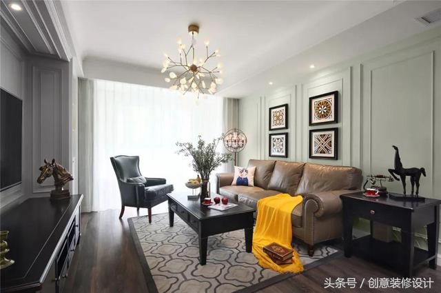 110㎡美式小三居用了32萬裝修，爸媽最滿意老人房的設計！