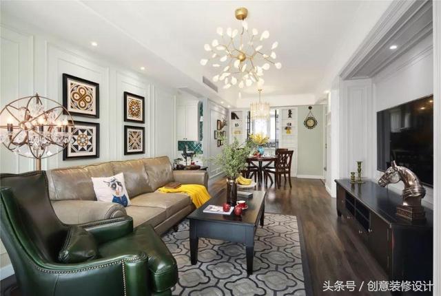 110㎡美式小三居用了32萬裝修，爸媽最滿意老人房的設計！