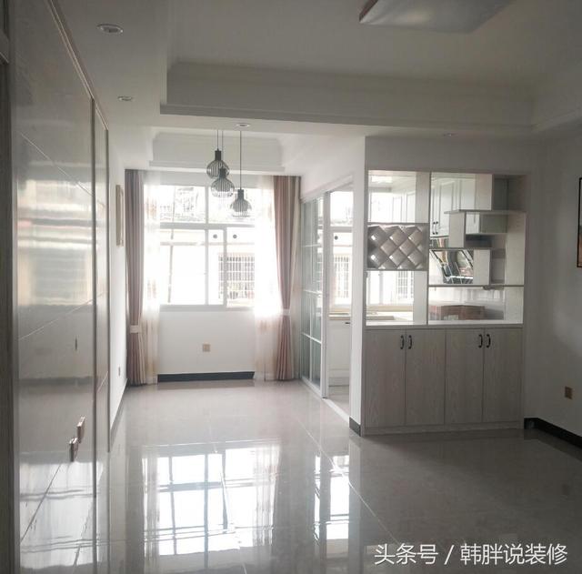 90㎡小三房簡裝8萬搞定，工薪階層新房裝修，瓷磚搭配大白墻。