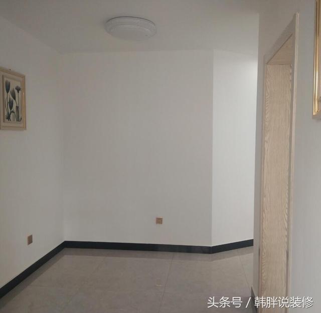 90㎡小三房簡裝8萬搞定，工薪階層新房裝修，瓷磚搭配大白墻。