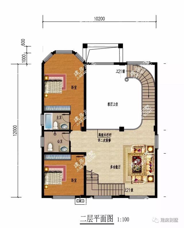 兩棟頂層農(nóng)村別墅設(shè)計圖，帶涼亭，外觀氣派，不僅好看還顯檔次，當(dāng)稱村里第一豪宅
