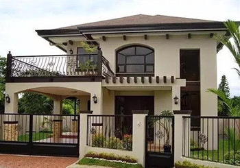 農(nóng)村18萬元二層小樓圖，帶開放式車庫