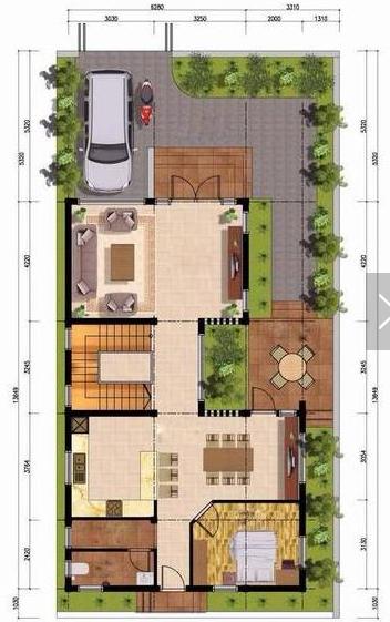 農(nóng)村自建房，6.2X13.6米，不僅外觀時(shí)尚，造價(jià)經(jīng)濟(jì)，戶(hù)型實(shí)用!